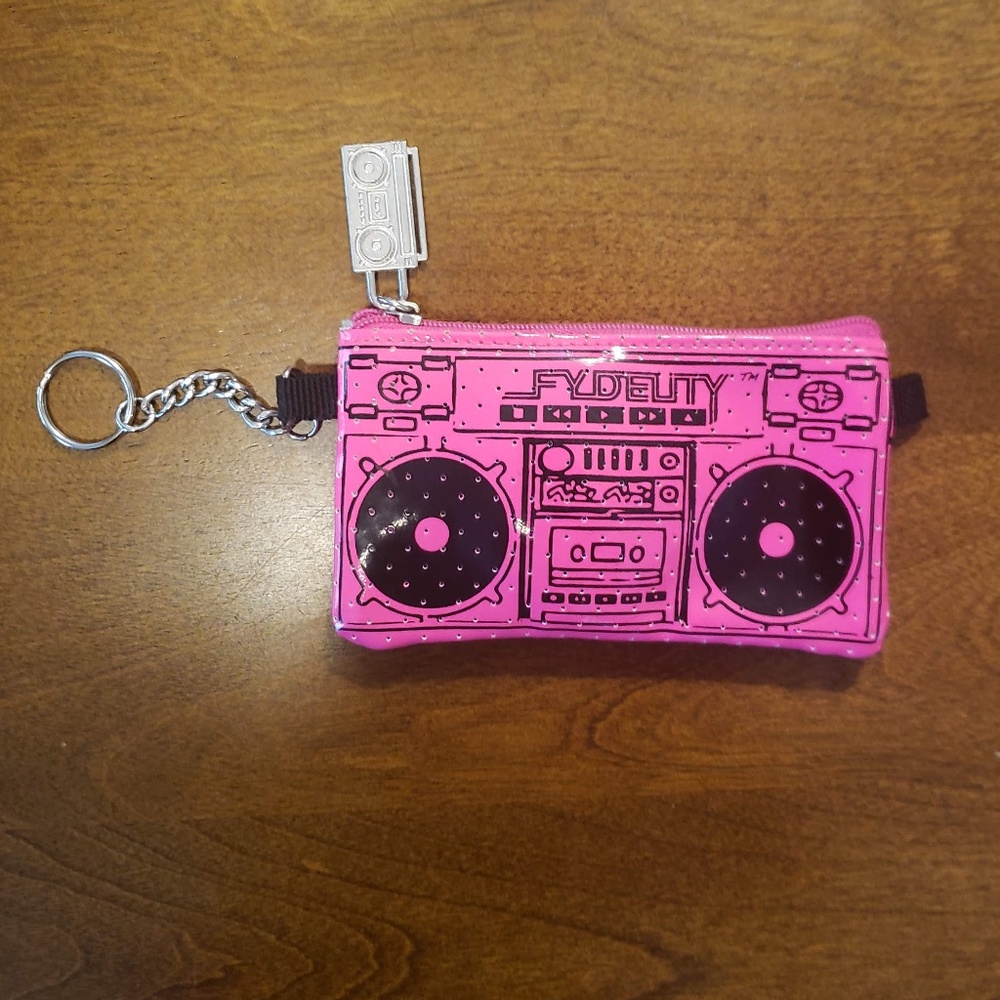Fydelity Boombox Pink Speaker Coin Purse